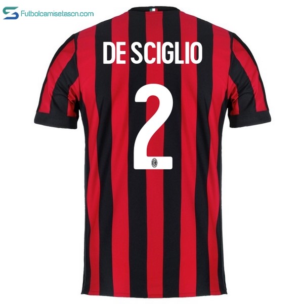 Camiseta Milan 1ª Desciglio 2017/18